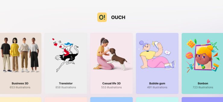 Ouch! 3.0: Бесплатные иллюстрации и анимация для ваших проектов